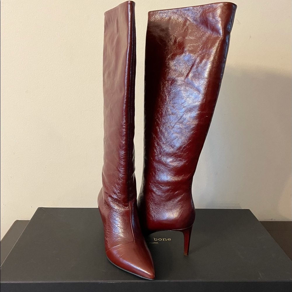 Rag & Bone Beha Knee High Mahogany Boot